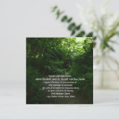 Invitation Mariage de la forêt pluviale (Debout devant)