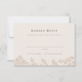 Invitation Mariage de la forêt RSVP (Devant)