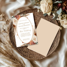 Mariage de la frontière ovale fleurie Boho d'autom