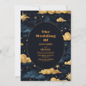 Invitation Mariage de la Galaxie céleste Sky Night Star (Devant)