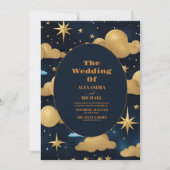 Invitation Mariage de la Galaxie céleste Sky Night Star (Devant)
