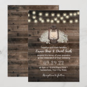 Invitation Mariage de la grange à lanterne russe de la respir (Devant / Derrière)