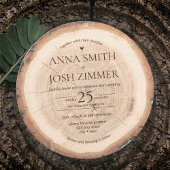 Invitation Mariage de la grange à section transversale du boi