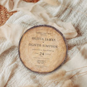 Invitation Mariage de la grange de bois rustique