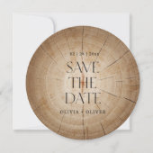 Invitation Mariage de la grange de bois rustique enregistrer  (Devant)