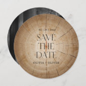 Invitation Mariage de la grange de bois rustique enregistrer (Devant / Derrière)