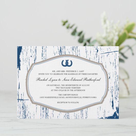 Invitation Mariage de la grange de fer à cheval (Debout devant)