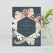 Invitation Mariage de la jungle de l'herbe séchée de la Marin (Debout devant)