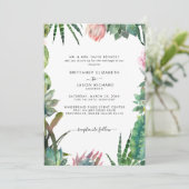 Invitation Mariage de la liste des parents de mariées de Cact (Debout devant)