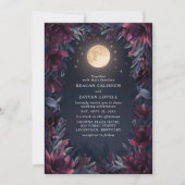 Invitation Mariage de la lune de jardin de minuit (Devant)