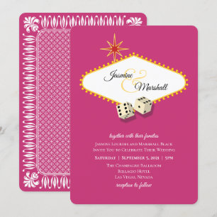 Invitation Mariage de la Marque Las Vegas à Magenta 2