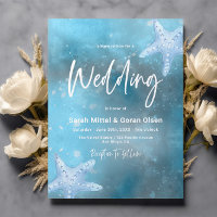 Mariage de la mer bleue profonde