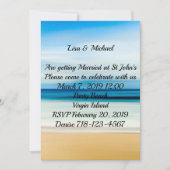 Invitation Mariage de la mer de sable (Devant)