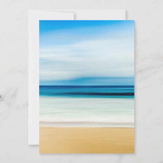 Invitation Mariage de la mer de sable (Dos)