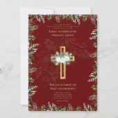 Invitation Mariage de la messe nuptiale catholique de Bourgog (Devant)