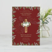 Invitation Mariage de la messe nuptiale catholique de Bourgog (Debout devant)