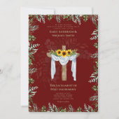 Invitation Mariage de la messe nuptiale catholique de Bourgog (Devant)