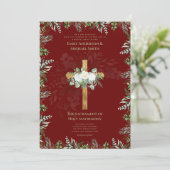 Invitation Mariage de la messe nuptiale catholique de Bourgog (Debout devant)