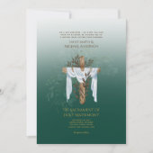 Invitation Mariage de la messe nuptiale catholique de la Croi (Devant)