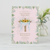 Invitation Mariage de la messe nuptiale catholique rose-rouss (Debout devant)