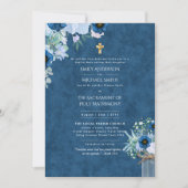 Invitation Mariage de la Messe Nuptiale Catholique Rustique (Devant)