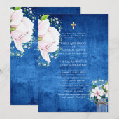Invitation Mariage de la Messe Nuptiale Catholique Rustique (Devant / Derrière)