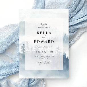 Invitation Mariage de la montagne d'hiver