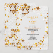 Invitation Mariage de la nature florale Feuille de printemps (Devant / Derrière)