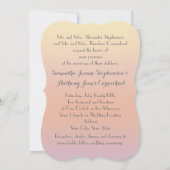 Invitation Mariage de la photo en forme de coucher de soleil  (Dos)