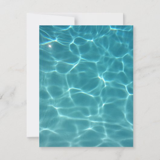 Invitation Mariage de la piscine - Plongez (Dos)