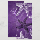 Invitation Mariage de la plage (Devant / Derrière)
