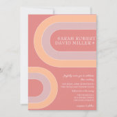 Invitation Mariage de la plage d'arc élégant en gras (Devant)