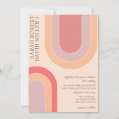 Invitation Mariage de la plage d'arc élégant en gras (Devant)