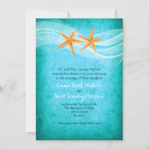 Invitation Mariage de la plage de destination turquoise de la