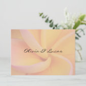 Invitation Mariage de la Plumeria jaune (Debout devant)