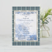 Invitation Mariage de la princesse Diana Jardin de tartan mém (Debout devant)