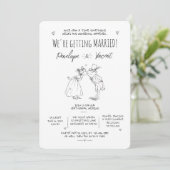 Invitation Mariage de la Princesse et la Grenouille (Debout devant)