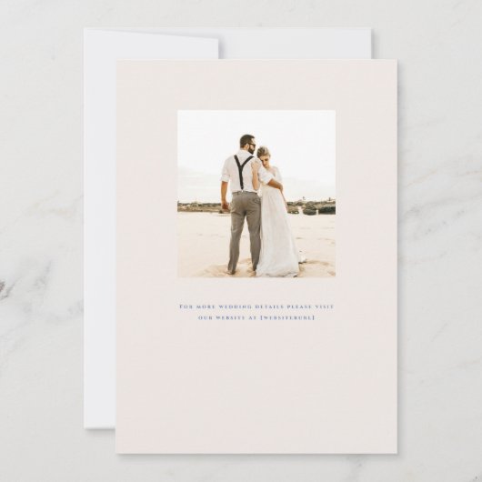 Invitation Mariage de la respiration de bébé doux (Dos)