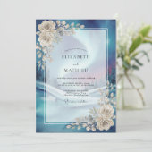 Invitation Mariage de la Rose Céleste de Minuit (Debout devant)