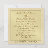 Invitation Mariage de la Saint Patrick pour le Shamrock de la (Dos)