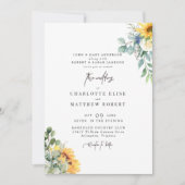 Invitation Mariage de la Sauge à Feuillage Moderne Deux Paren (Devant)