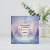Invitation Mariage de la Snowfall de Lavande (Debout devant)