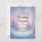 Invitation Mariage de la Snowfall de Lavande (Devant)