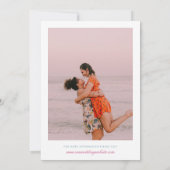 Invitation Mariage de la soirée thé rose fleuri (Dos)