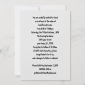 Invitation Mariage de la tête d'engrenage Rokabilly Grunge Go (Dos)