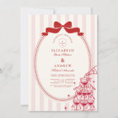 Invitation Mariage de la tour de Champagne Whimsical (Devant)