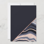 Invitation mariage de la typographie Rose de la parties scint (Dos)