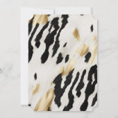 Invitation Mariage de la vache blanche Noir Sud-Ouest (Dos)