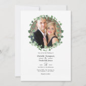 Invitation Mariage de la verdure des forêts boisées Photo (Devant)