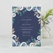 Invitation Mariage de la Vigne Dorée de Minuit (Debout devant)